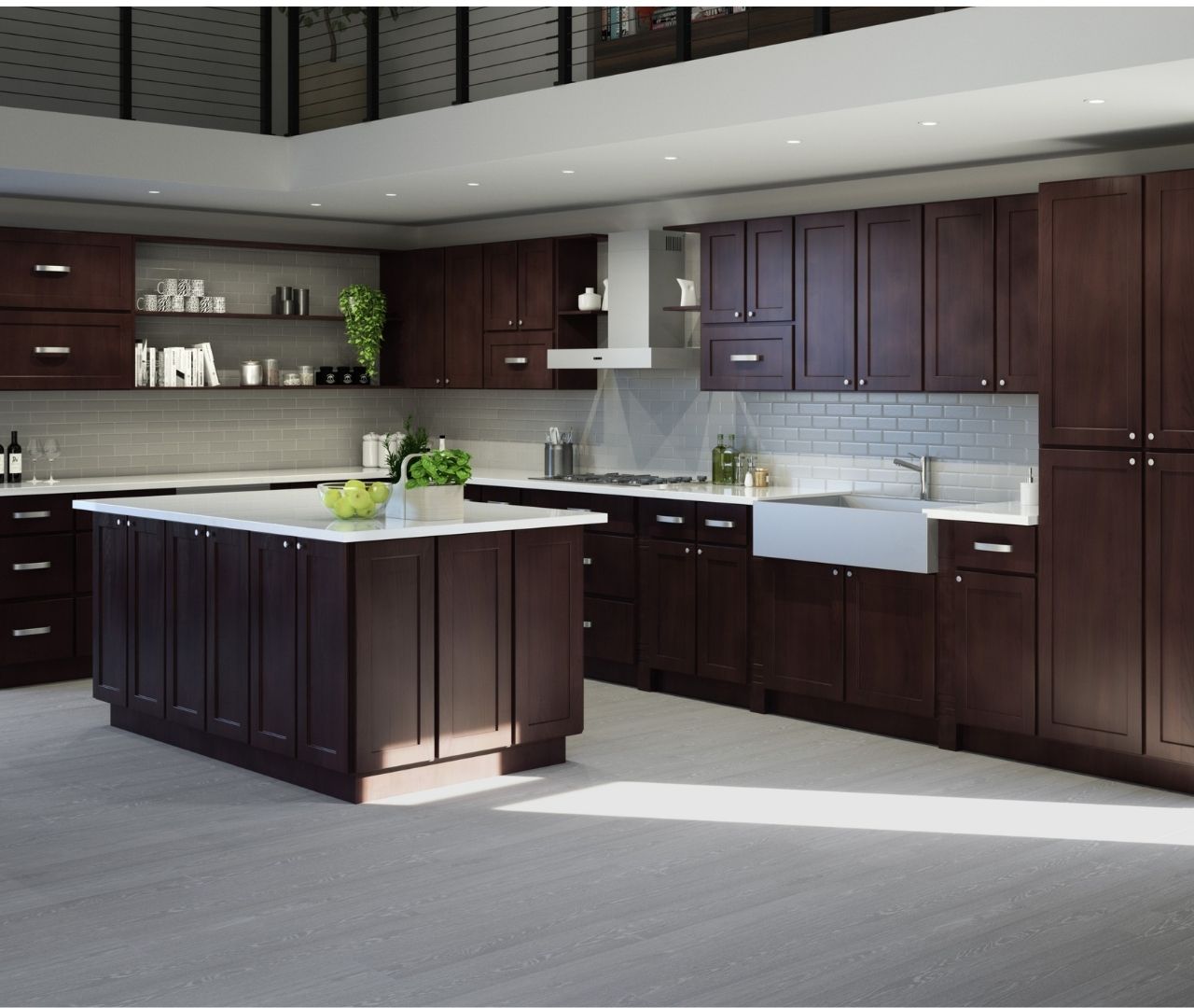 White Shaker Kitchen — Homes Cabinet Atlanta