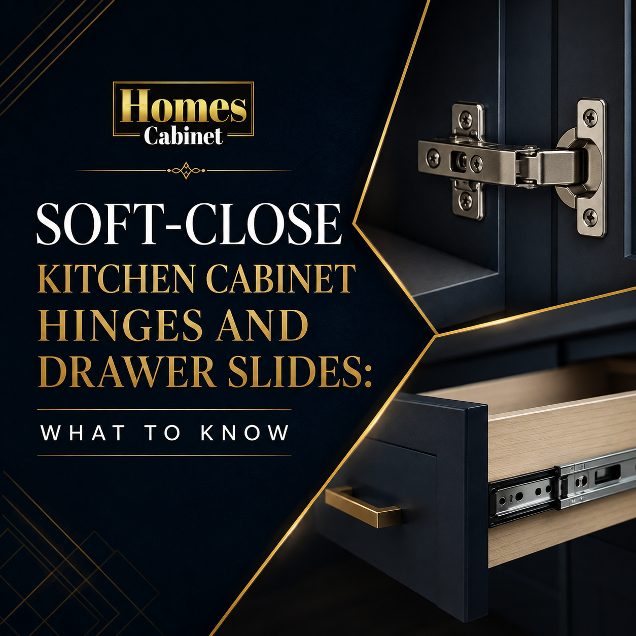 Soft-Close Kitchen Cabinet Hinges and Drawer Slides: What to Know