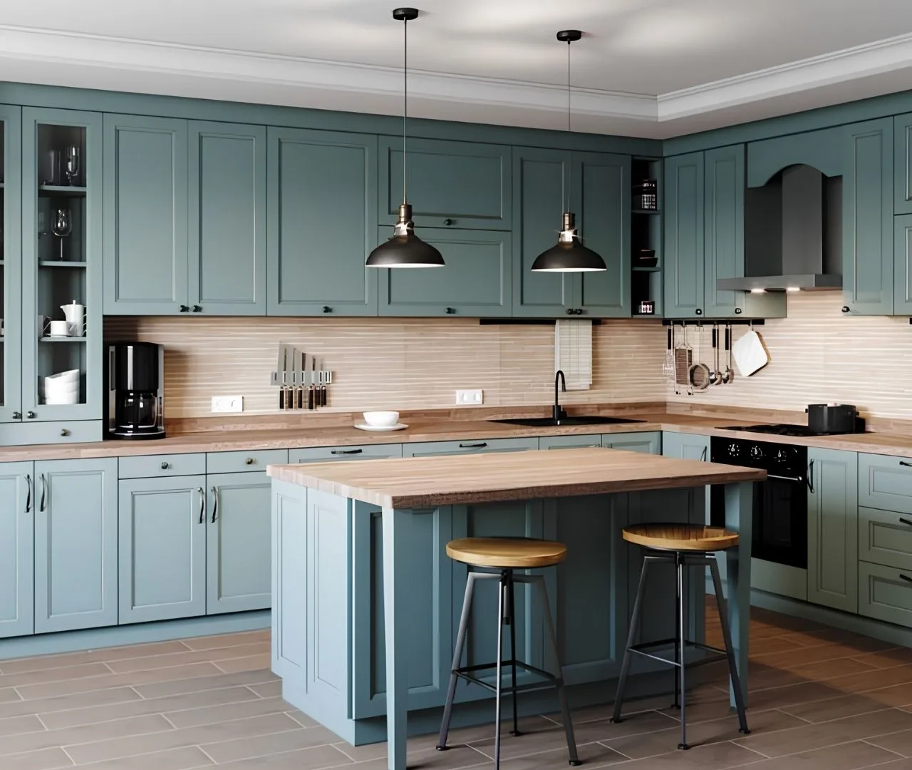 Warm Wood Shaker — Homes Cabinet Atlanta