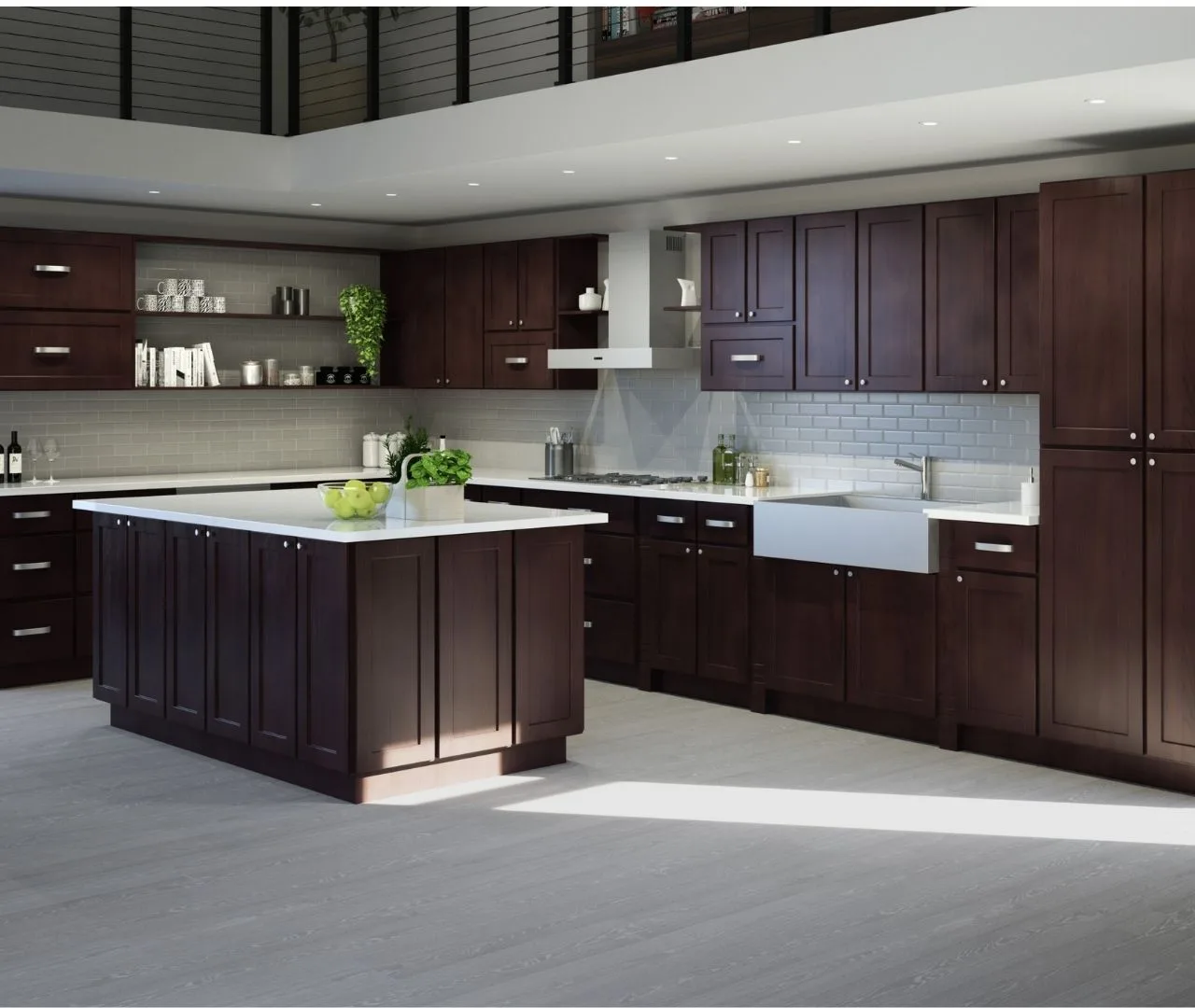 White Shaker Kitchen — Homes Cabinet Atlanta