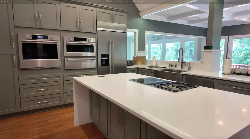 Sage Cabinetry & a Bright Island — after view 1