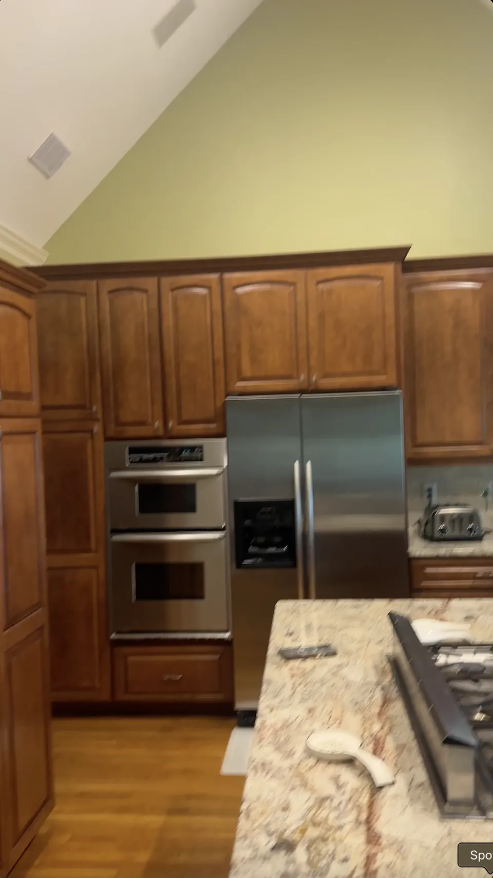 Sage Cabinetry & a Bright Island — before view 2