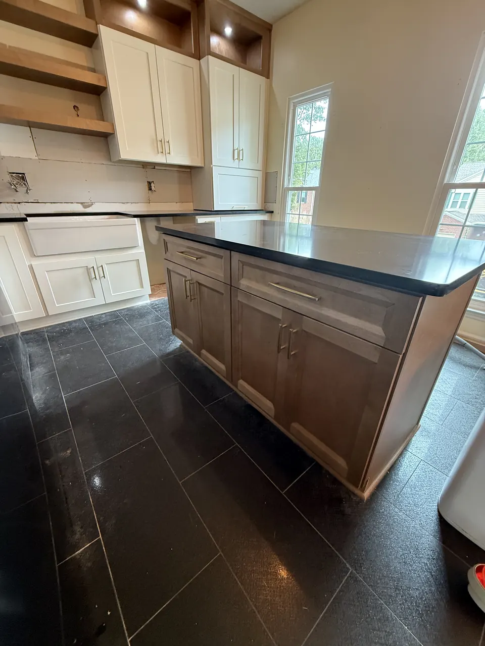 Two-Tone Cabinetry, Dark Surfaces — after view 5