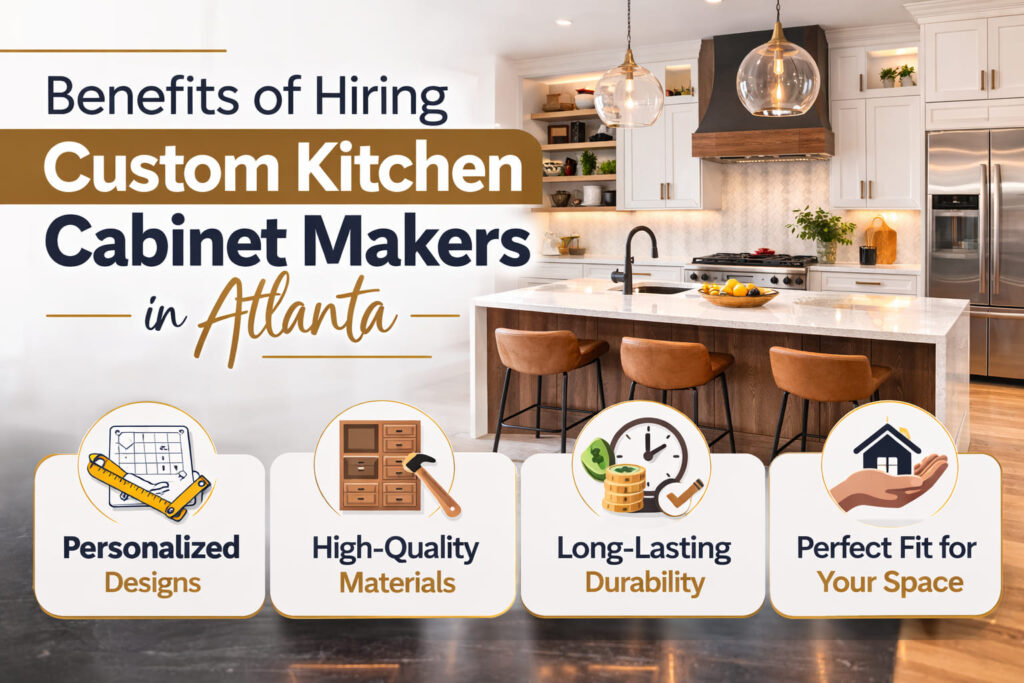 Benefits of Hiring Custom Kitchen Cabinet Makers in Atlanta