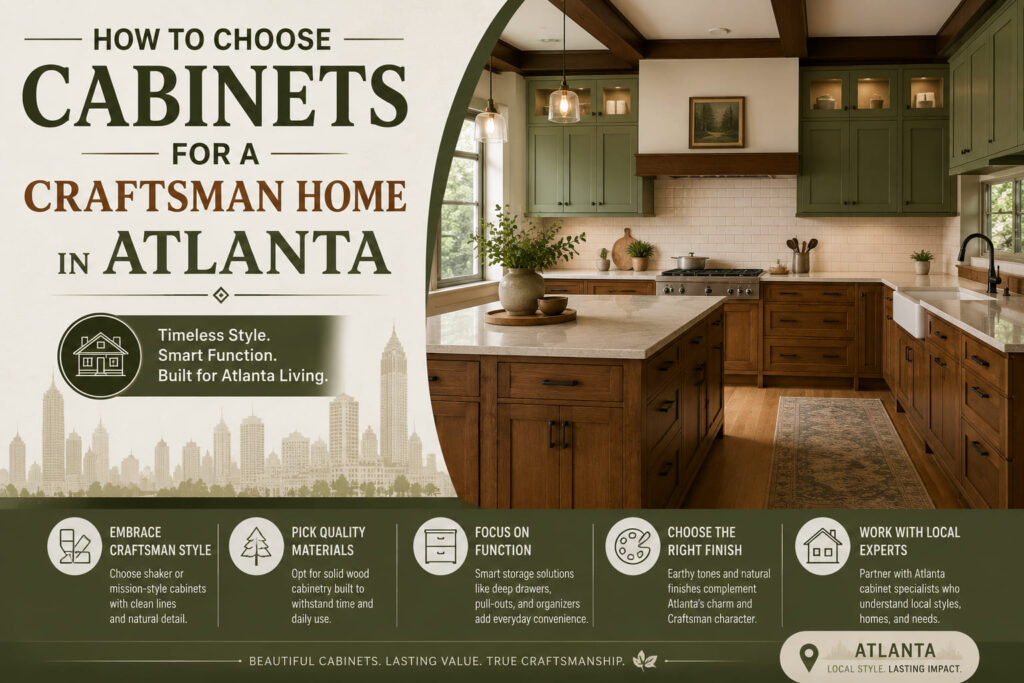 How to Choose Cabinets for a Craftsman Home in Atlanta
