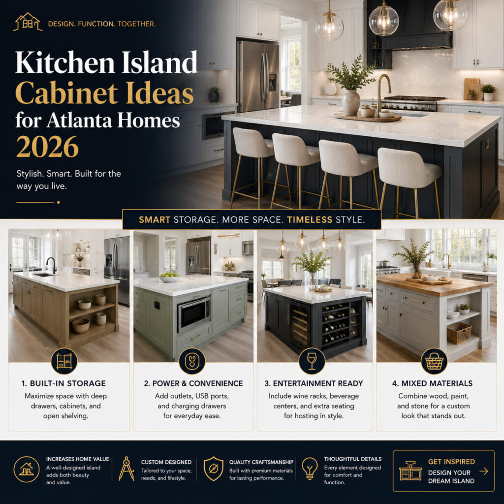 Kitchen Island Cabinet Ideas for Atlanta Homes 2026
