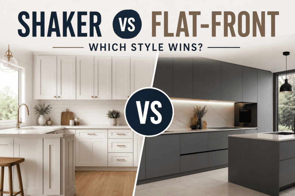 Shaker vs Flat-Front Cabinets Which Style Wins